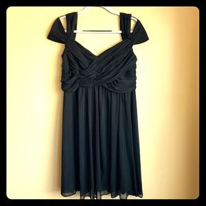 David’s Bridal Black Bridesmaid Formal Event Dress